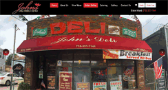 Desktop Screenshot of johnsdeli.com