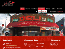 Tablet Screenshot of johnsdeli.com